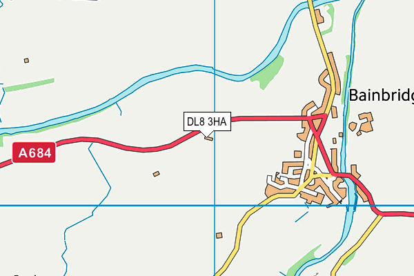 DL8 3HA map - OS VectorMap District (Ordnance Survey) DL8 3HA map - OS VectorMap District (Ordnance Survey)