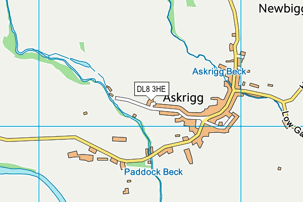 DL8 3HE map - OS VectorMap District (Ordnance Survey) DL8 3HE map - OS VectorMap District (Ordnance Survey)