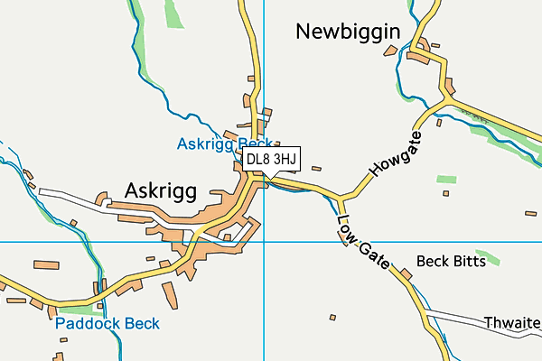 DL8 3HJ map - OS VectorMap District (Ordnance Survey) DL8 3HJ map - OS VectorMap District (Ordnance Survey)