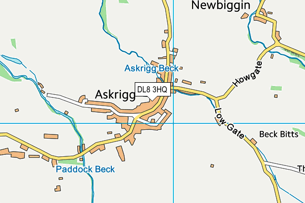 DL8 3HQ map - OS VectorMap District (Ordnance Survey)