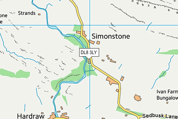 DL8 3LY map - OS VectorMap District (Ordnance Survey) DL8 3LY map - OS VectorMap District (Ordnance Survey)