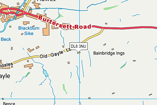 DL8 3NU map - OS VectorMap District (Ordnance Survey) DL8 3NU map - OS VectorMap District (Ordnance Survey)