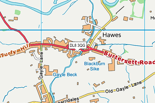 DL8 3QG map - OS VectorMap District (Ordnance Survey) DL8 3QG map - OS VectorMap District (Ordnance Survey)