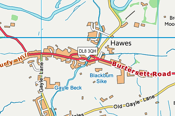 DL8 3QH map - OS VectorMap District (Ordnance Survey) DL8 3QH map - OS VectorMap District (Ordnance Survey)