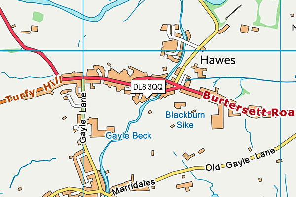 DL8 3QQ map - OS VectorMap District (Ordnance Survey) DL8 3QQ map - OS VectorMap District (Ordnance Survey)