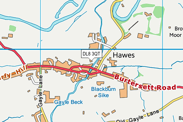 DL8 3QT map - OS VectorMap District (Ordnance Survey) DL8 3QT map - OS VectorMap District (Ordnance Survey)