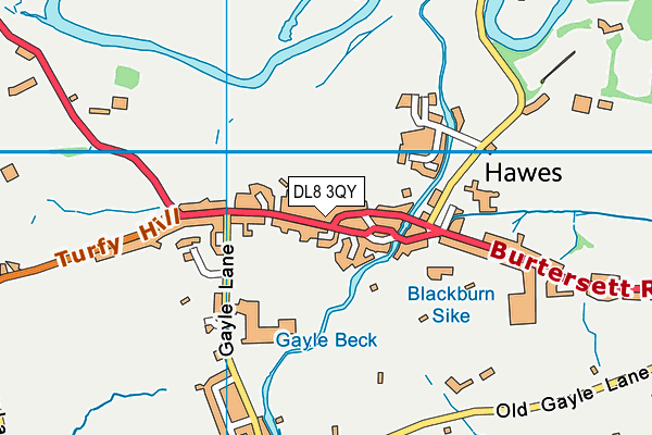 DL8 3QY map - OS VectorMap District (Ordnance Survey) DL8 3QY map - OS VectorMap District (Ordnance Survey)