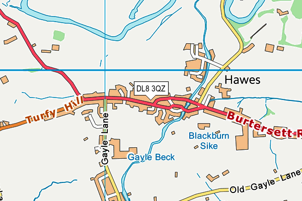 DL8 3QZ map - OS VectorMap District (Ordnance Survey) DL8 3QZ map - OS VectorMap District (Ordnance Survey)