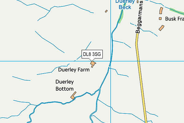 DL8 3SG map - OS VectorMap District (Ordnance Survey) DL8 3SG map - OS VectorMap District (Ordnance Survey)