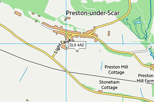 DL8 4AD map - OS VectorMap District (Ordnance Survey) DL8 4AD map - OS VectorMap District (Ordnance Survey)