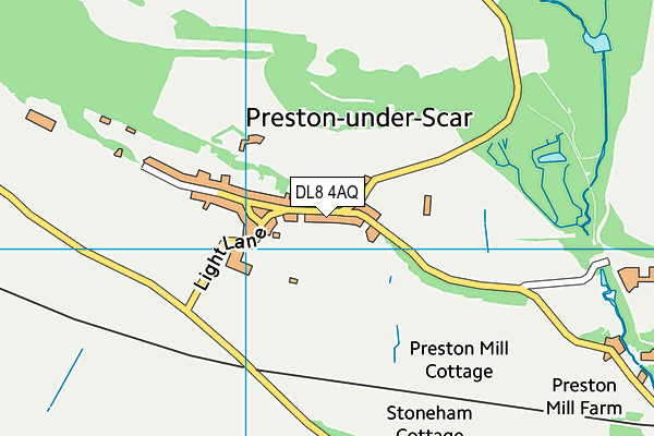 DL8 4AQ map - OS VectorMap District (Ordnance Survey)