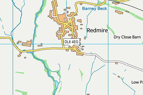 DL8 4EG map - OS VectorMap District (Ordnance Survey) DL8 4EG map - OS VectorMap District (Ordnance Survey)