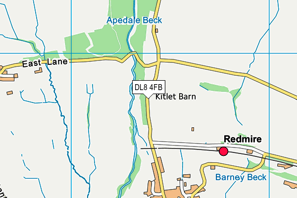 DL8 4FB map - OS VectorMap District (Ordnance Survey) DL8 4FB map - OS VectorMap District (Ordnance Survey)