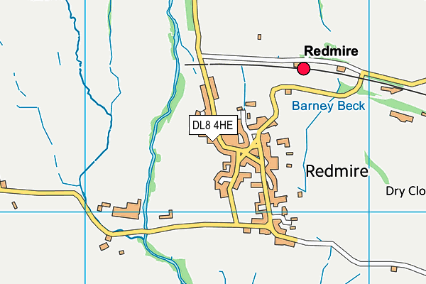 DL8 4HE map - OS VectorMap District (Ordnance Survey) DL8 4HE map - OS VectorMap District (Ordnance Survey)