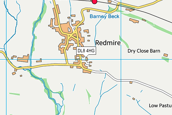 DL8 4HG map - OS VectorMap District (Ordnance Survey) DL8 4HG map - OS VectorMap District (Ordnance Survey)