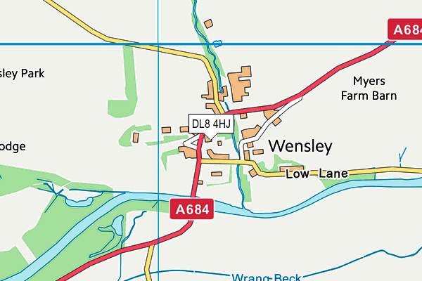 DL8 4HJ map - OS VectorMap District (Ordnance Survey) DL8 4HJ map - OS VectorMap District (Ordnance Survey)