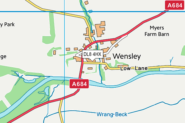 DL8 4HX map - OS VectorMap District (Ordnance Survey) DL8 4HX map - OS VectorMap District (Ordnance Survey)