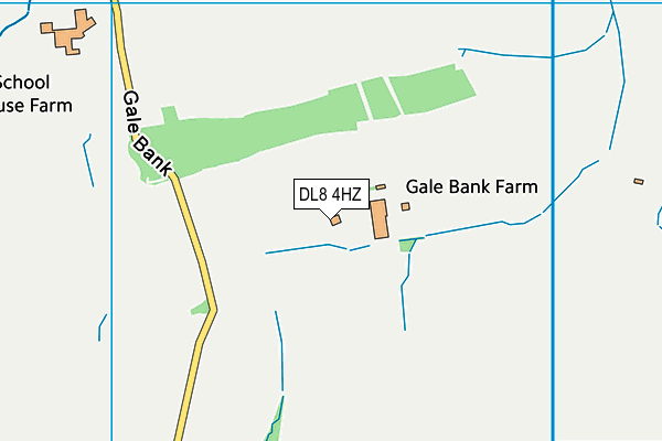 DL8 4HZ map - OS VectorMap District (Ordnance Survey) DL8 4HZ map - OS VectorMap District (Ordnance Survey)