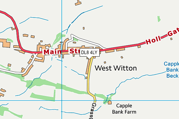 DL8 4LY map - OS VectorMap District (Ordnance Survey) DL8 4LY map - OS VectorMap District (Ordnance Survey)