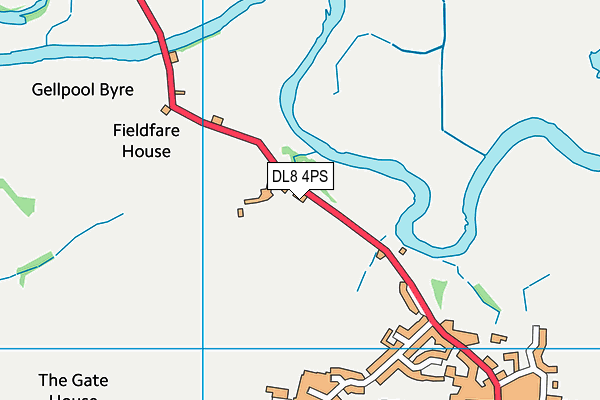DL8 4PS map - OS VectorMap District (Ordnance Survey) DL8 4PS map - OS VectorMap District (Ordnance Survey)