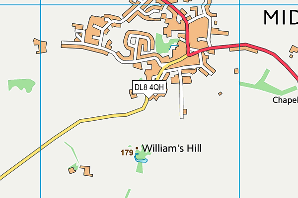 DL8 4QH map - OS VectorMap District (Ordnance Survey) DL8 4QH map - OS VectorMap District (Ordnance Survey)
