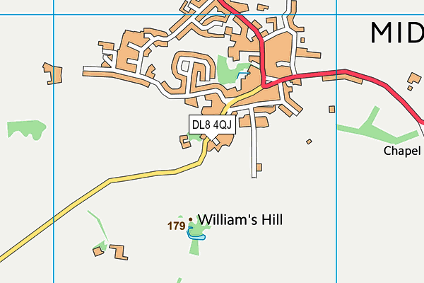 DL8 4QJ map - OS VectorMap District (Ordnance Survey) DL8 4QJ map - OS VectorMap District (Ordnance Survey)