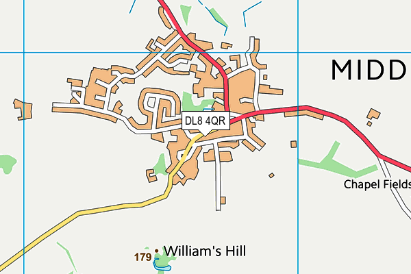 DL8 4QR map - OS VectorMap District (Ordnance Survey) DL8 4QR map - OS VectorMap District (Ordnance Survey)