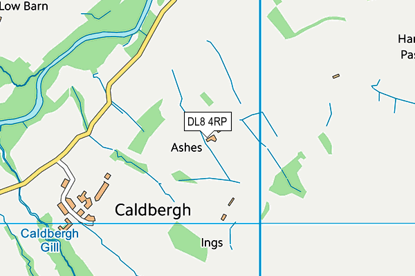 DL8 4RP map - OS VectorMap District (Ordnance Survey)
