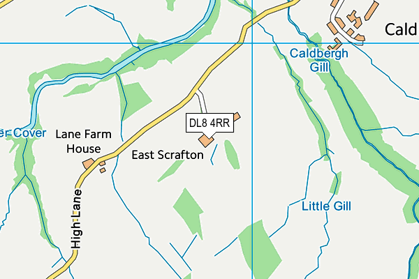 DL8 4RR map - OS VectorMap District (Ordnance Survey) DL8 4RR map - OS VectorMap District (Ordnance Survey)