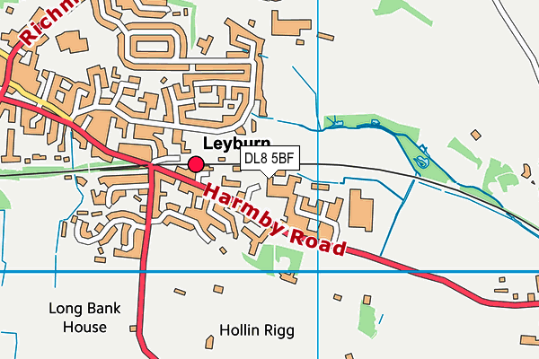 DL8 5BF map - OS VectorMap District (Ordnance Survey) DL8 5BF map - OS VectorMap District (Ordnance Survey)