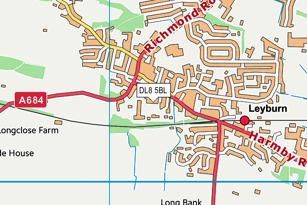 DL8 5BL map - OS VectorMap District (Ordnance Survey) DL8 5BL map - OS VectorMap District (Ordnance Survey)