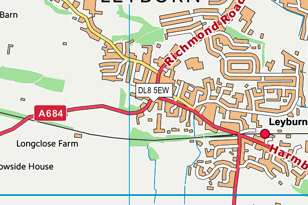 DL8 5EW map - OS VectorMap District (Ordnance Survey) DL8 5EW map - OS VectorMap District (Ordnance Survey)