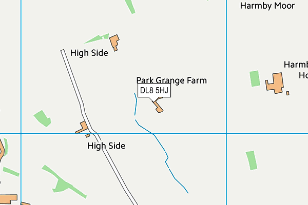 DL8 5HJ map - OS VectorMap District (Ordnance Survey) DL8 5HJ map - OS VectorMap District (Ordnance Survey)