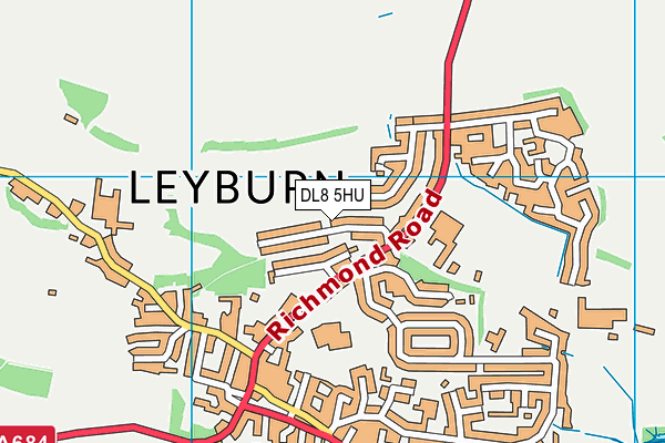 DL8 5HU map - OS VectorMap District (Ordnance Survey) DL8 5HU map - OS VectorMap District (Ordnance Survey)