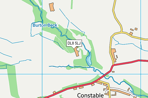 DL8 5LJ map - OS VectorMap District (Ordnance Survey) DL8 5LJ map - OS VectorMap District (Ordnance Survey)