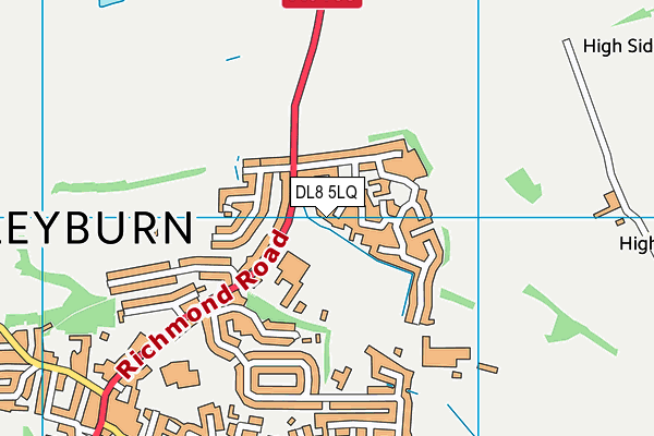 DL8 5LQ map - OS VectorMap District (Ordnance Survey) DL8 5LQ map - OS VectorMap District (Ordnance Survey)