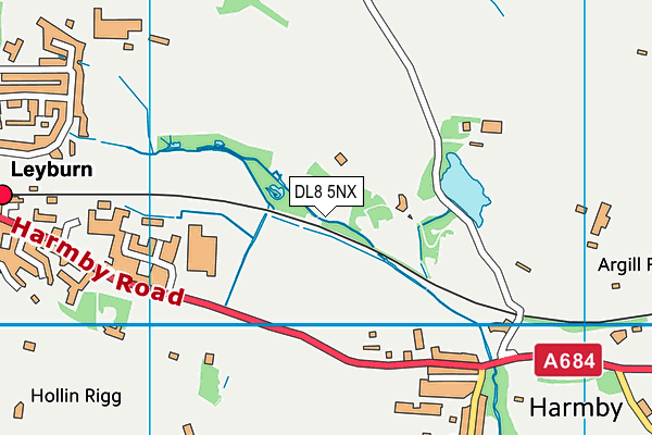 DL8 5NX map - OS VectorMap District (Ordnance Survey) DL8 5NX map - OS VectorMap District (Ordnance Survey)