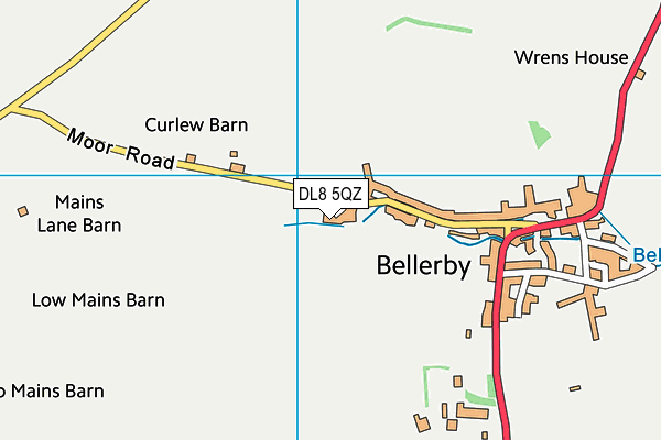 DL8 5QZ map - OS VectorMap District (Ordnance Survey) DL8 5QZ map - OS VectorMap District (Ordnance Survey)