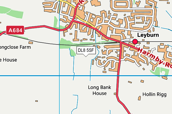 DL8 5SF map - OS VectorMap District (Ordnance Survey) DL8 5SF map - OS VectorMap District (Ordnance Survey)