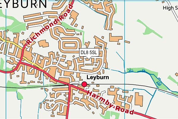 DL8 5SL map - OS VectorMap District (Ordnance Survey) DL8 5SL map - OS VectorMap District (Ordnance Survey)