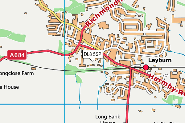 DL8 5SP map - OS VectorMap District (Ordnance Survey) DL8 5SP map - OS VectorMap District (Ordnance Survey)