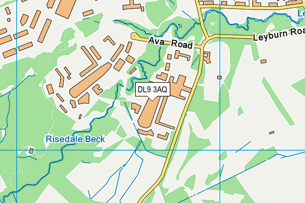 DL9 3AQ map - OS VectorMap District (Ordnance Survey) DL9 3AQ map - OS VectorMap District (Ordnance Survey)