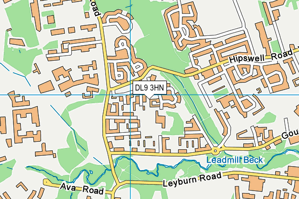 DL9 3HN map - OS VectorMap District (Ordnance Survey) DL9 3HN map - OS VectorMap District (Ordnance Survey)