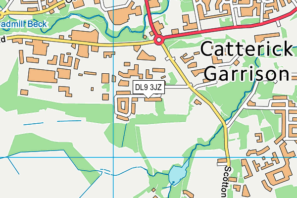 DL9 3JZ map - OS VectorMap District (Ordnance Survey) DL9 3JZ map - OS VectorMap District (Ordnance Survey)