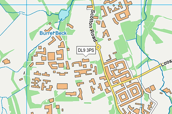 DL9 3PS map - OS VectorMap District (Ordnance Survey) DL9 3PS map - OS VectorMap District (Ordnance Survey)