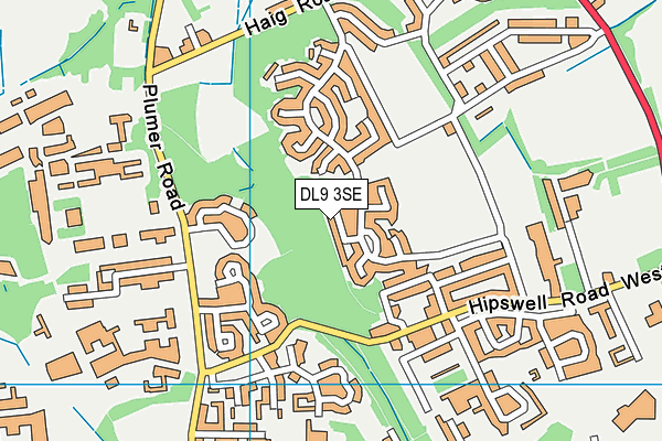 DL9 3SE map - OS VectorMap District (Ordnance Survey) DL9 3SE map - OS VectorMap District (Ordnance Survey)