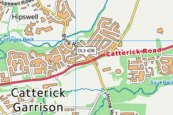 DL9 4DB map - OS VectorMap District (Ordnance Survey) DL9 4DB map - OS VectorMap District (Ordnance Survey)