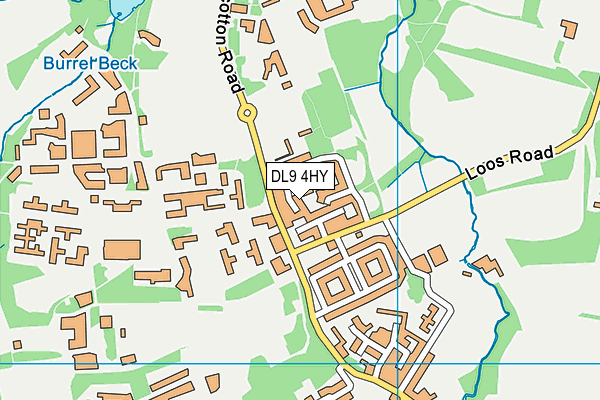 DL9 4HY map - OS VectorMap District (Ordnance Survey) DL9 4HY map - OS VectorMap District (Ordnance Survey)