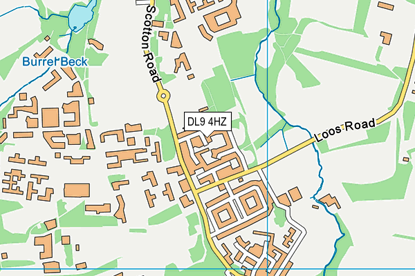DL9 4HZ map - OS VectorMap District (Ordnance Survey) DL9 4HZ map - OS VectorMap District (Ordnance Survey)