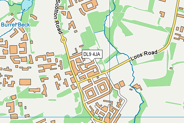 DL9 4JA map - OS VectorMap District (Ordnance Survey) DL9 4JA map - OS VectorMap District (Ordnance Survey)